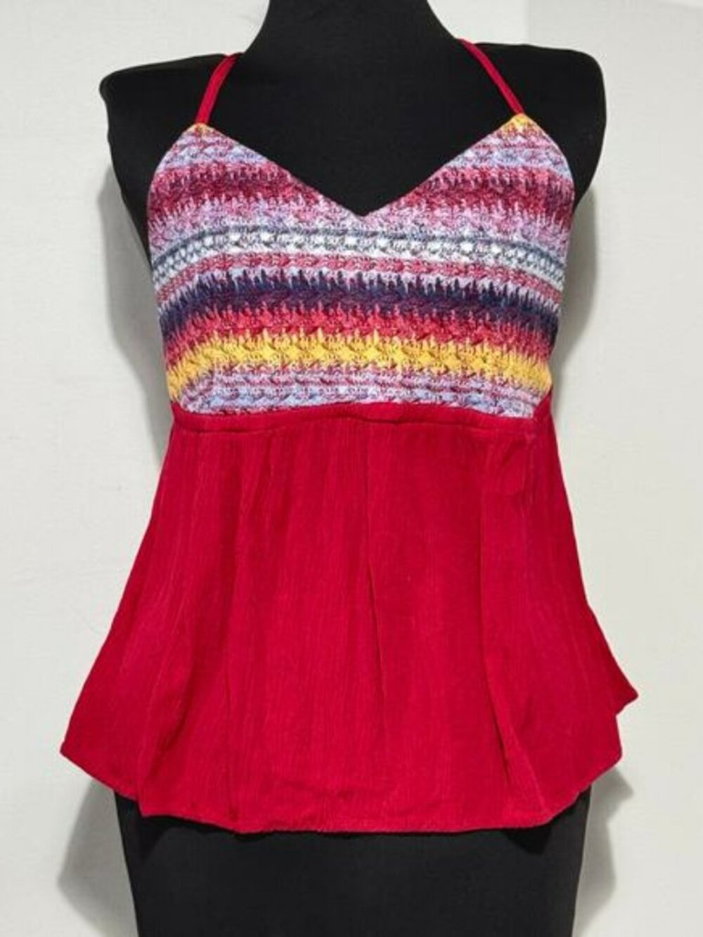 Y2K Style No Boundaries NoBo Empire Waist Tank Size Large (11-13)Spaghetti Strap